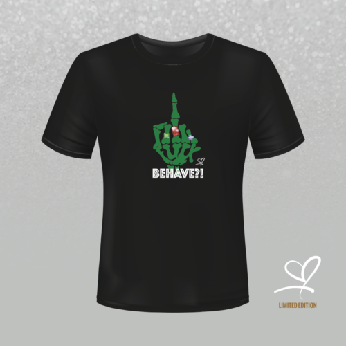 T-shirt zwart Fuck Behave - Duna Fokwimi - BeU